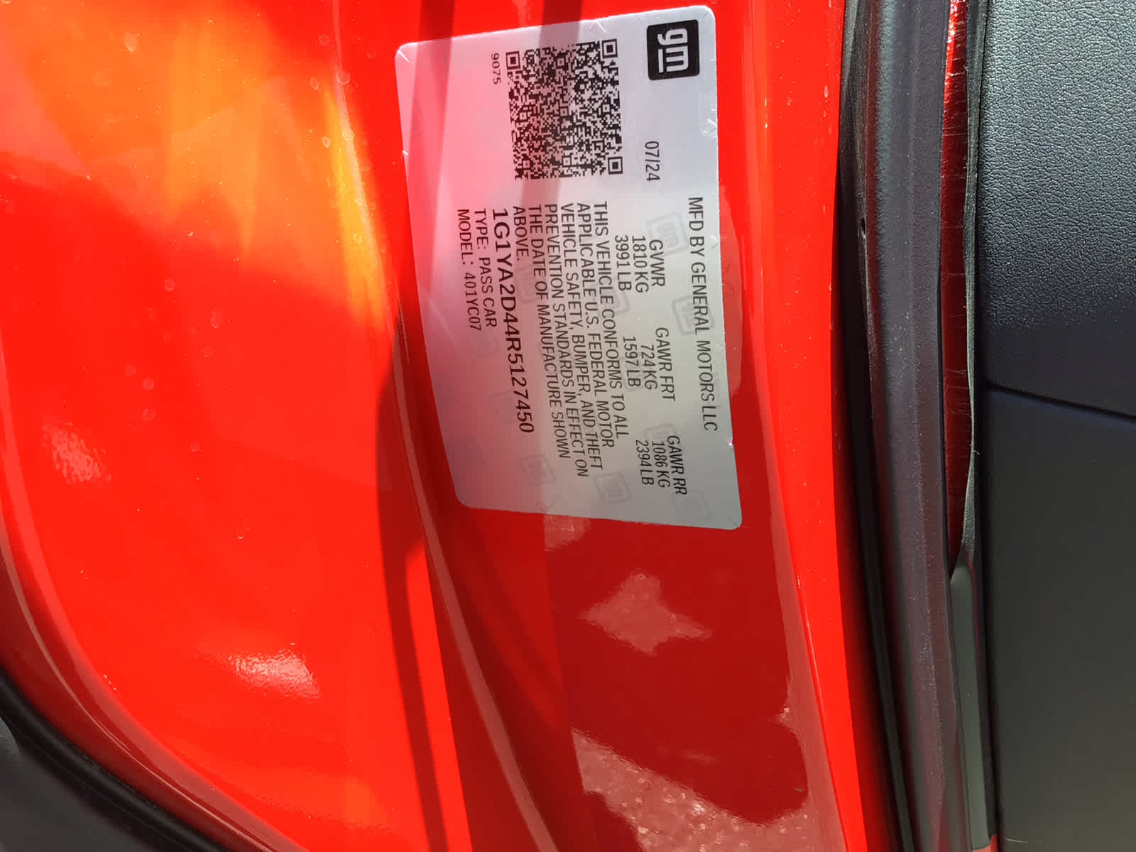 2024 Chevrolet Corvette Stingray 1LT