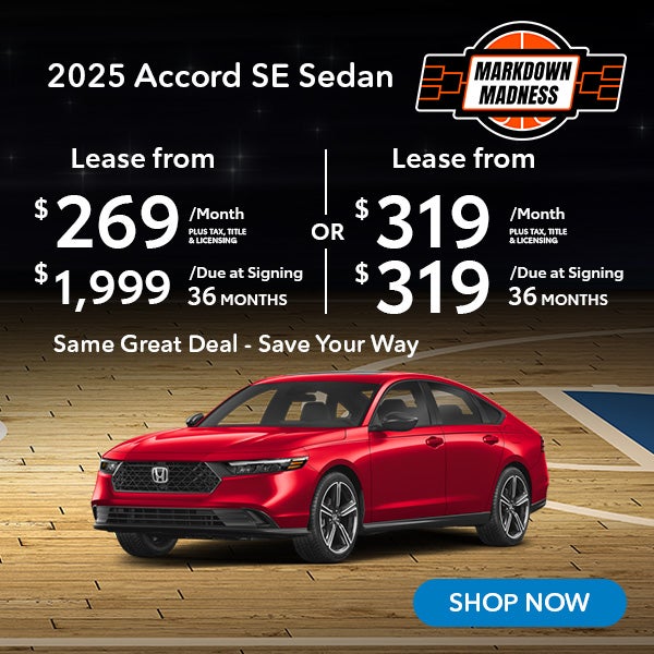 2025 Accord SE Sedan Same Great Deal - Save Your Way