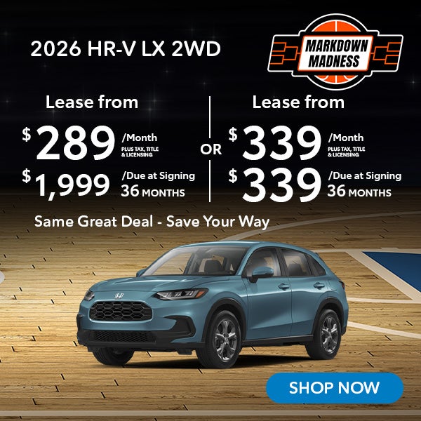 2026 HR-V LX 2WD Same Great Deal - Save Your Way