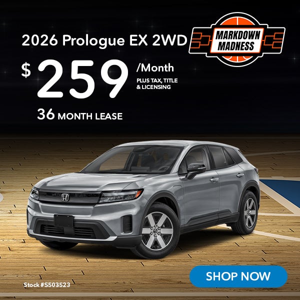 2026 Honda Prologue EX Lease for $259 per month for 36 month