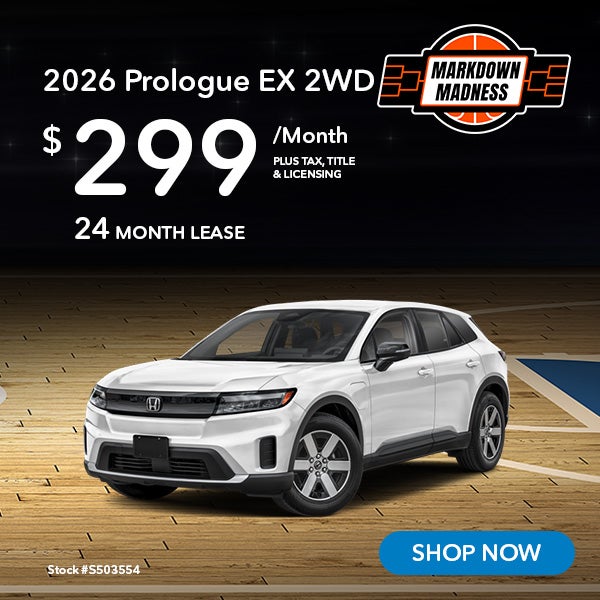 2026 Honda Prologue EX Lease for $299 per month for 24 month