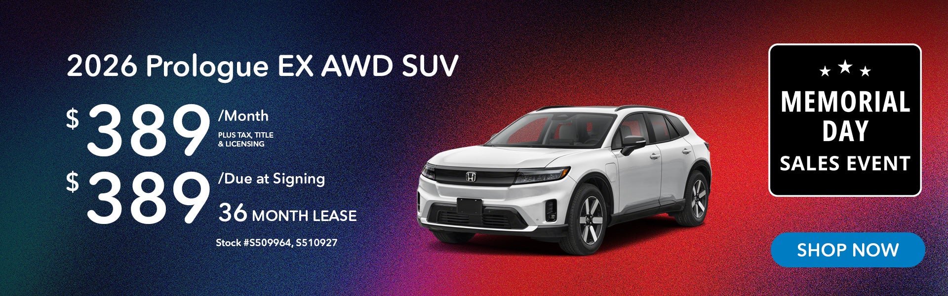 2026 Prologue EX AWD SUV