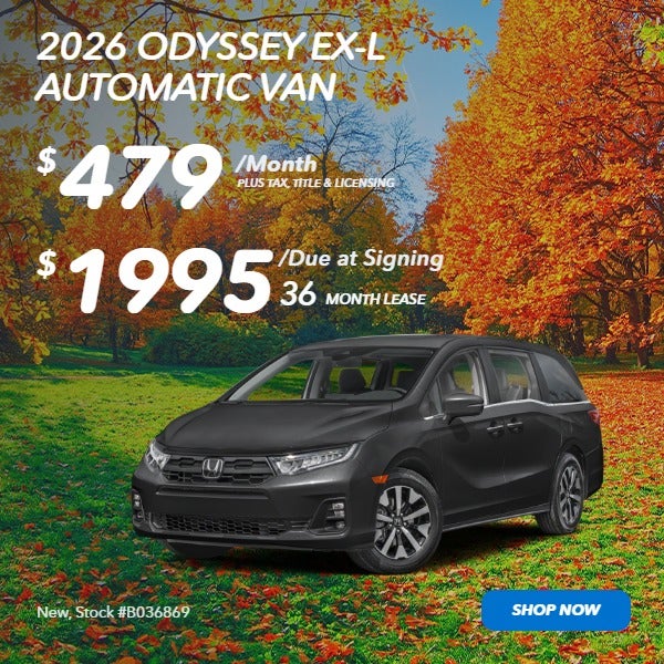 2026 ODYSSEY EX-L AUTOMATIC VAN: $479/mo