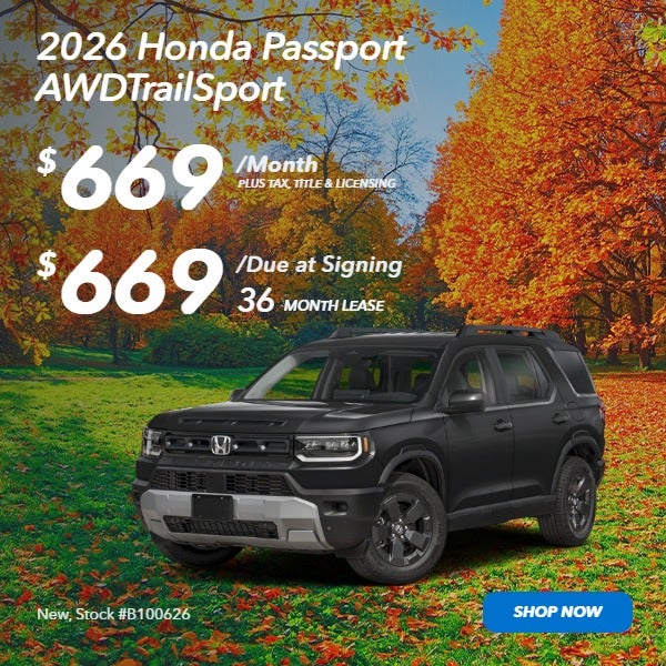 2026 PASSPORT TRAILSPORT AWD: $669/mo